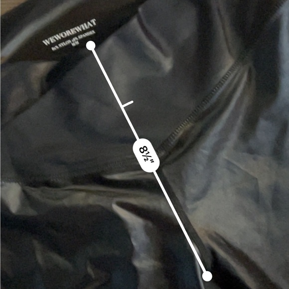 WeWoreWhat black sheen crossover leggings - Picture 5 of 7